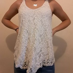 White lace blouse
